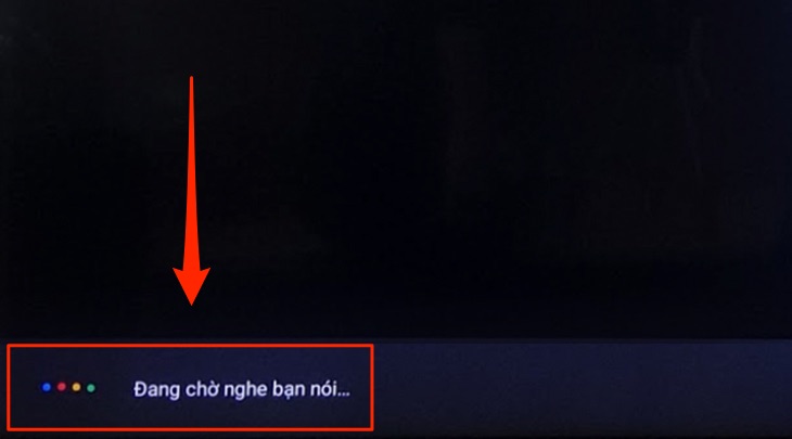 Giao diện chờ lệnh giọng nói